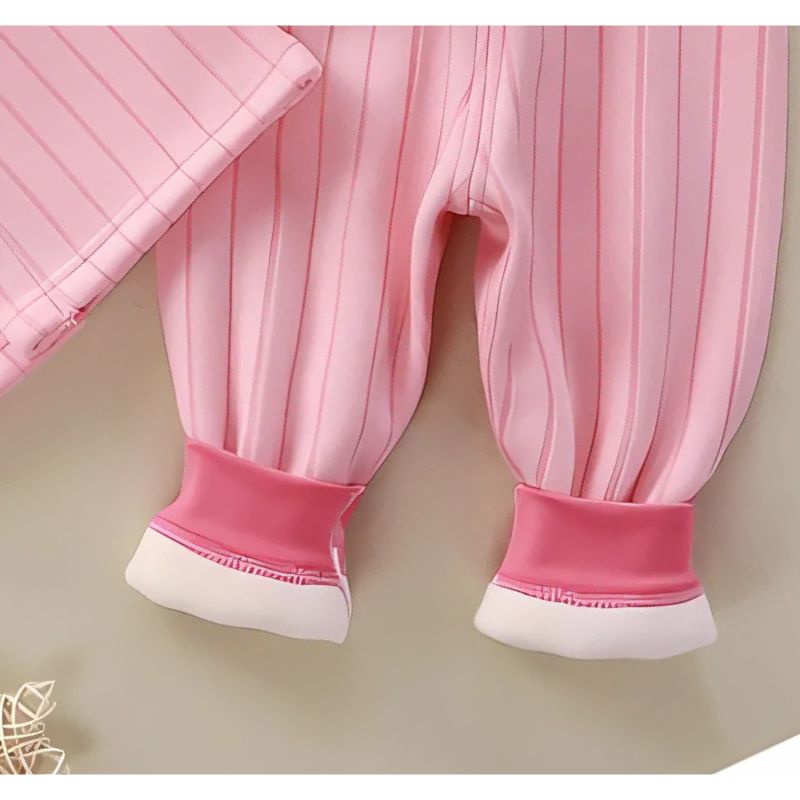 Pink Bunny Baby Girls Fleece Co-ord Set