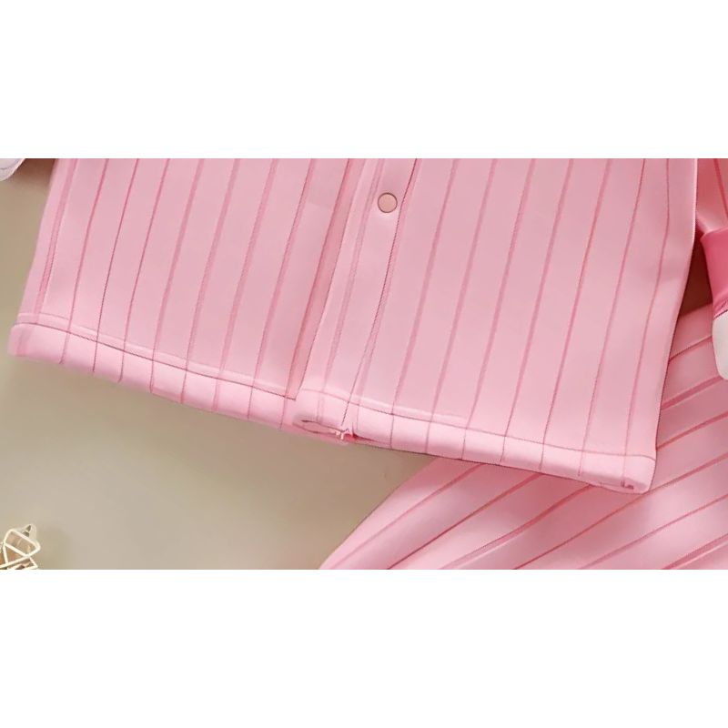 Pink Bunny Baby Girls Fleece Co-ord Set