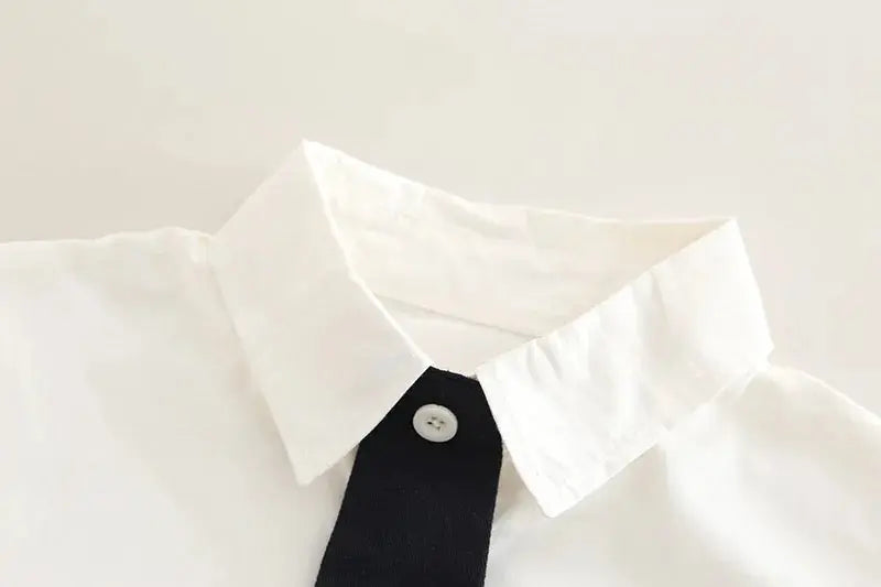 Boys Stylish Sweater & Denim Pants with Shirt & Bunny Tie