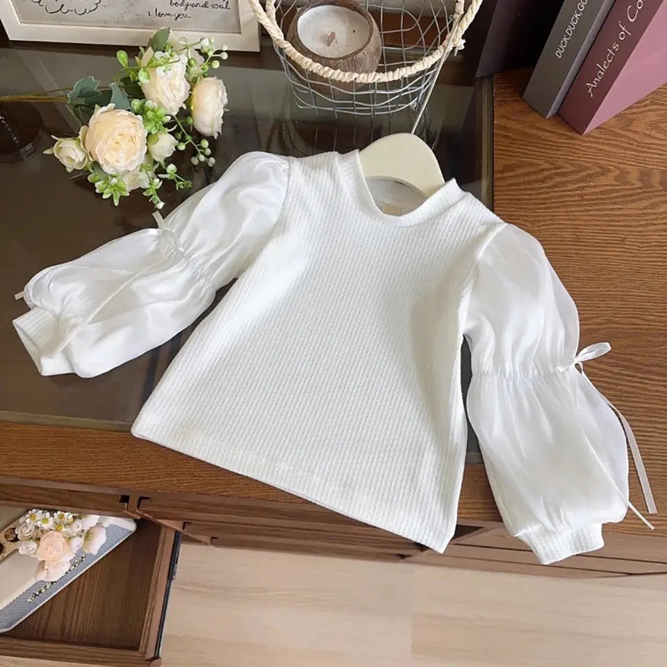 Girls Bows & Dots Denim Chic Set