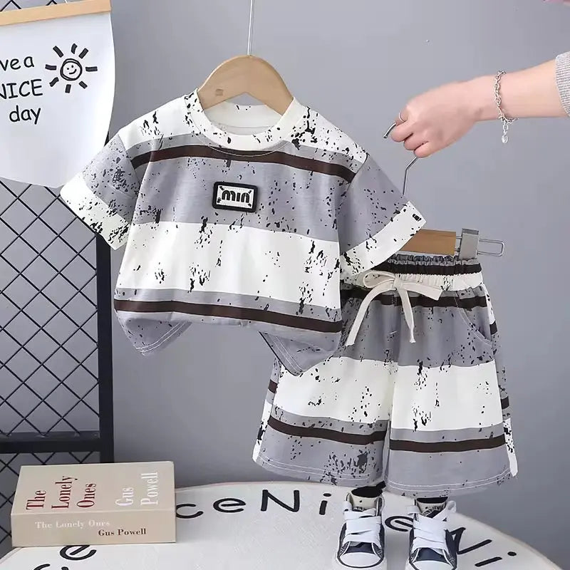 Boys Striped 2-Piece Set