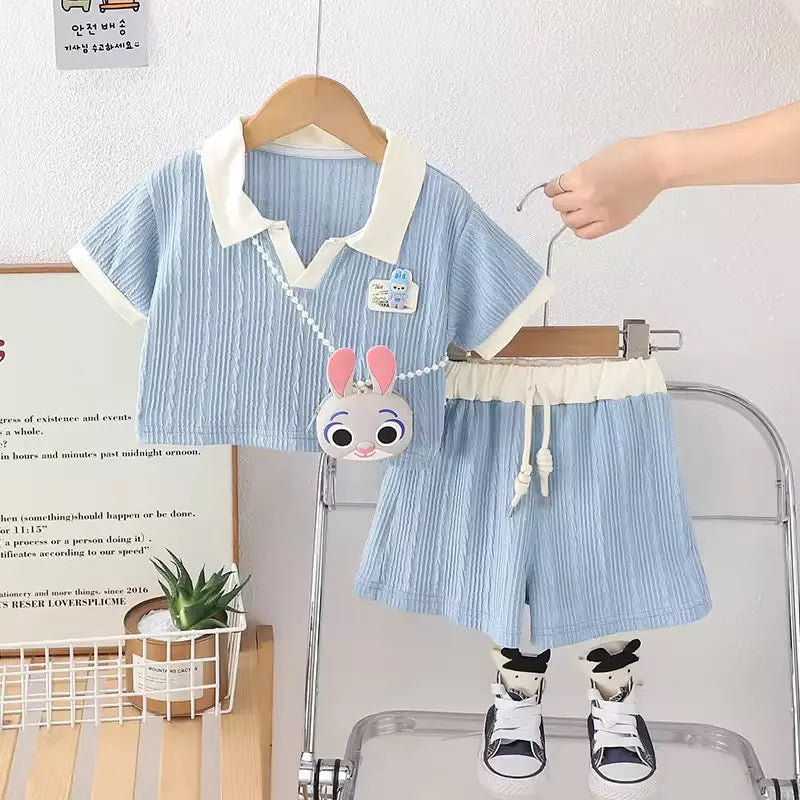 Girls Summer Blue Co-ord Set