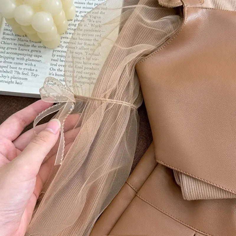 Girls Jacket And Skirt 2 Pcs Set