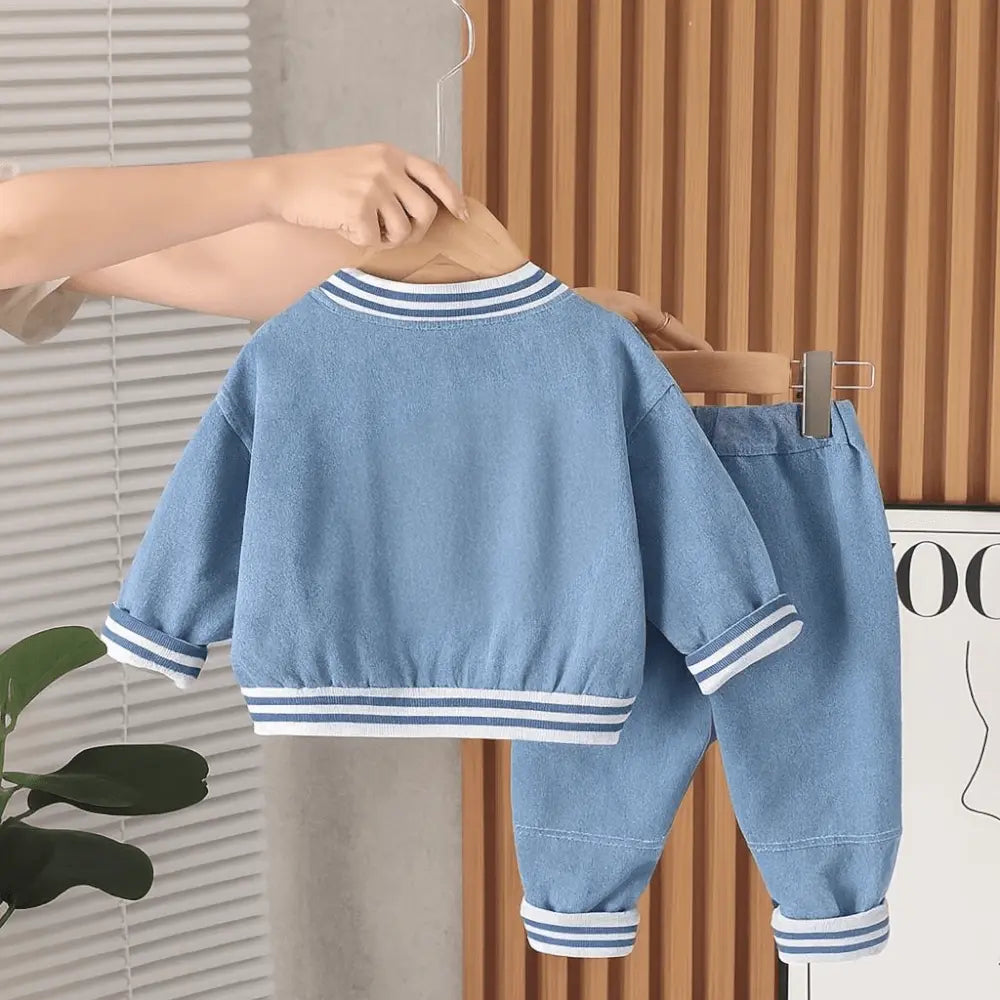 Boys Trendy Denim Co-ord Set