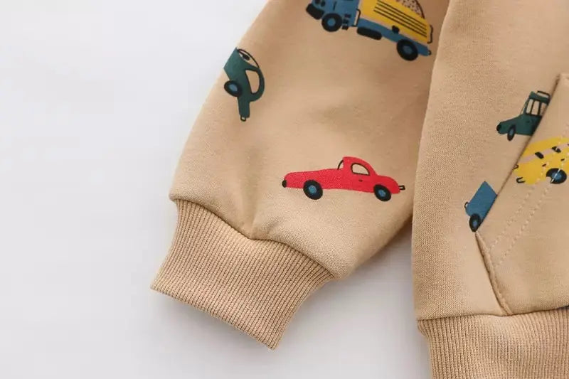 Boys Cool-Car Print 3 Piece Set