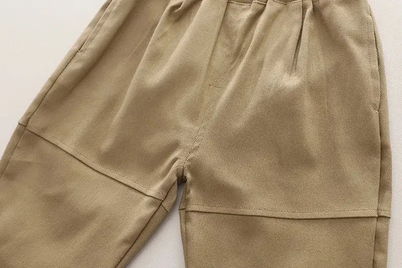 Boys Brown Jacket, Patterned Shirt With Trouser 3 Pcs Set