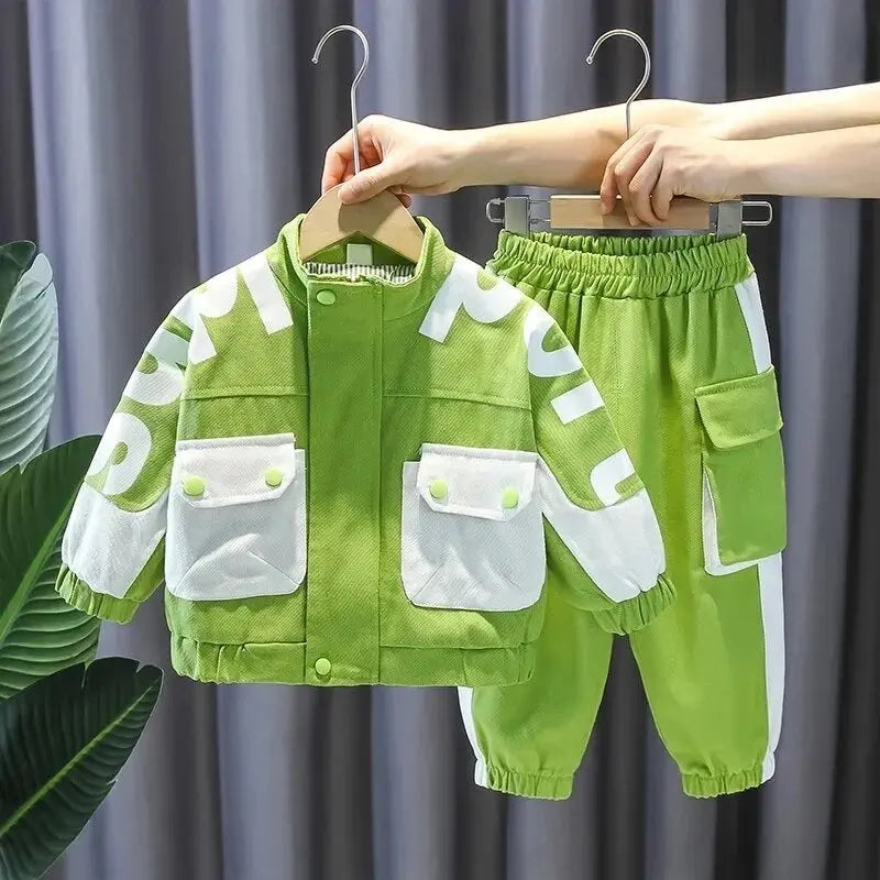 Boys Stylish Green Co-ord Set