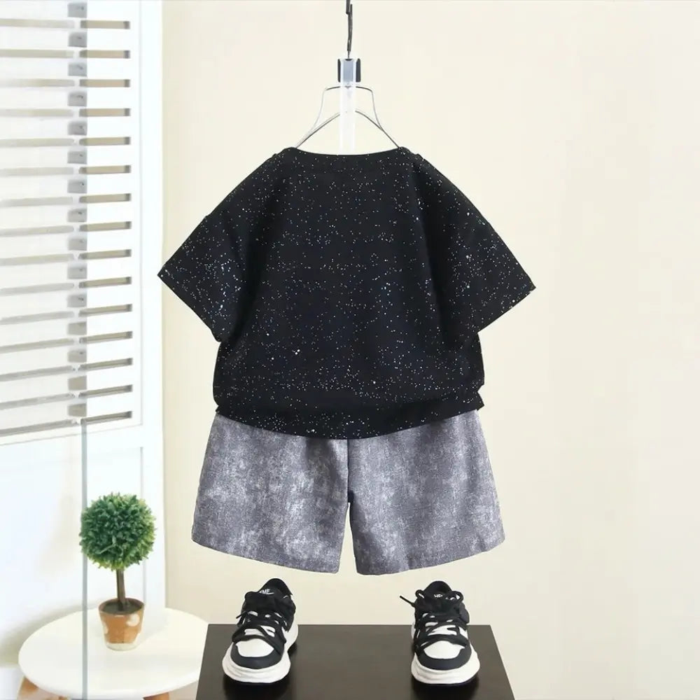 Boys Galaxy Vibe Graphic Tee & Shorts Set
