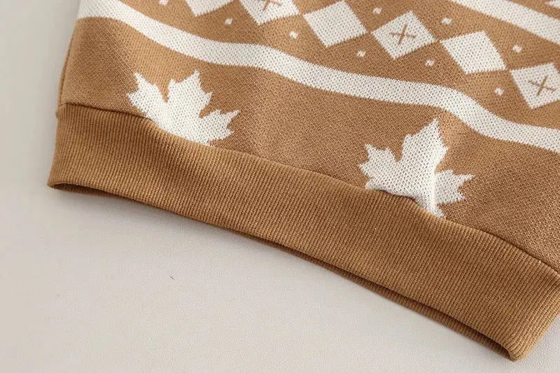 Boys Stylish Sweater & Denim Pants with Shirt & Bunny Tie