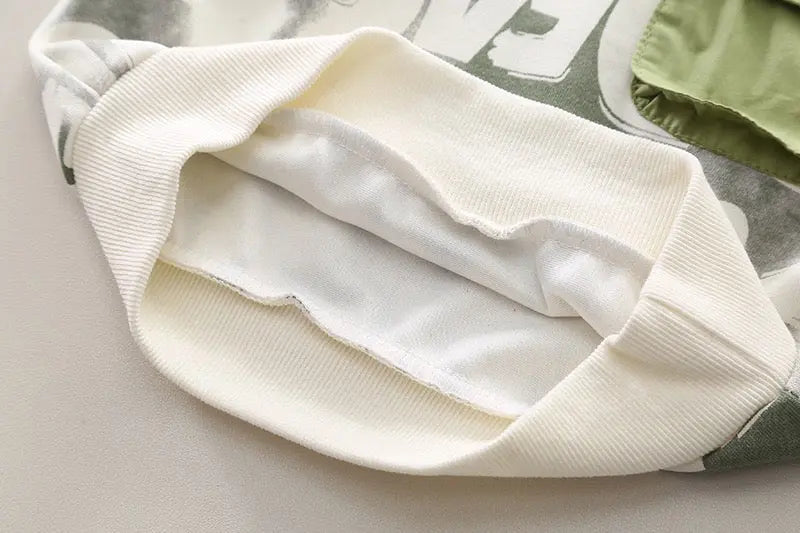 Boys Typography Sweatshirt And Denim Set