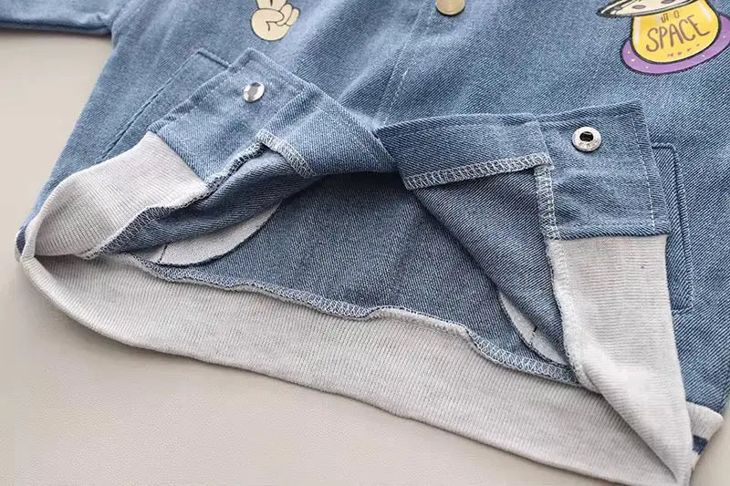 Boys Trendy Denim Co-ord Set