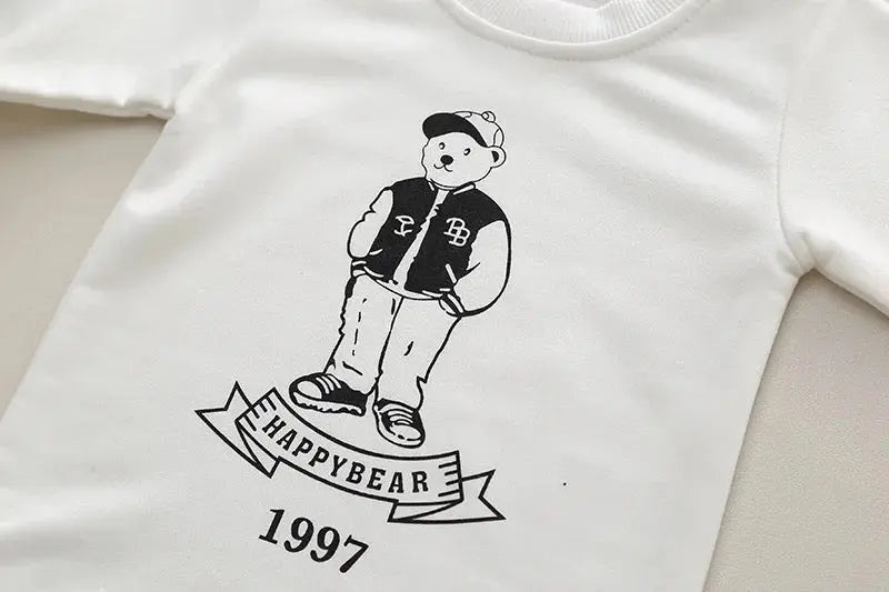 Boys Green Varsity Jacket, T-shirt And Jeans Set