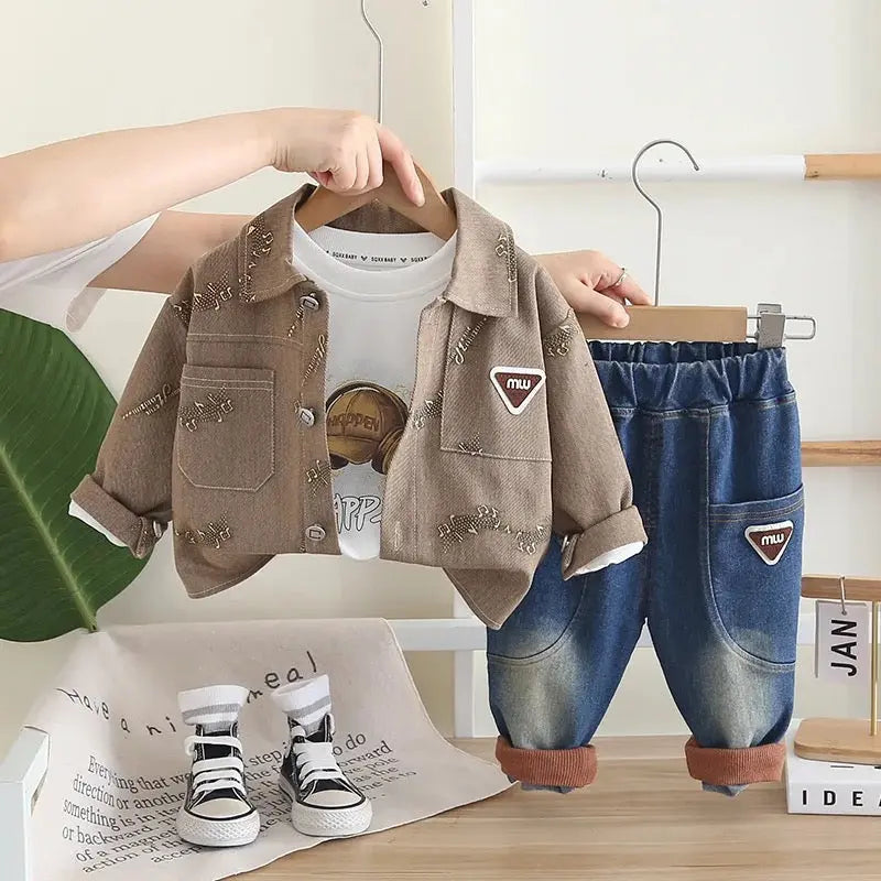 Boys Stylish 3-Piece Outfit Set