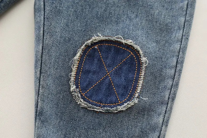 Boys Typography Sweatshirt And Denim Set