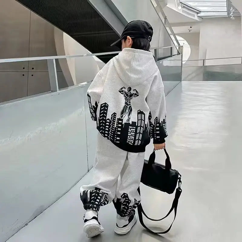 Boys Printed Jogger Set