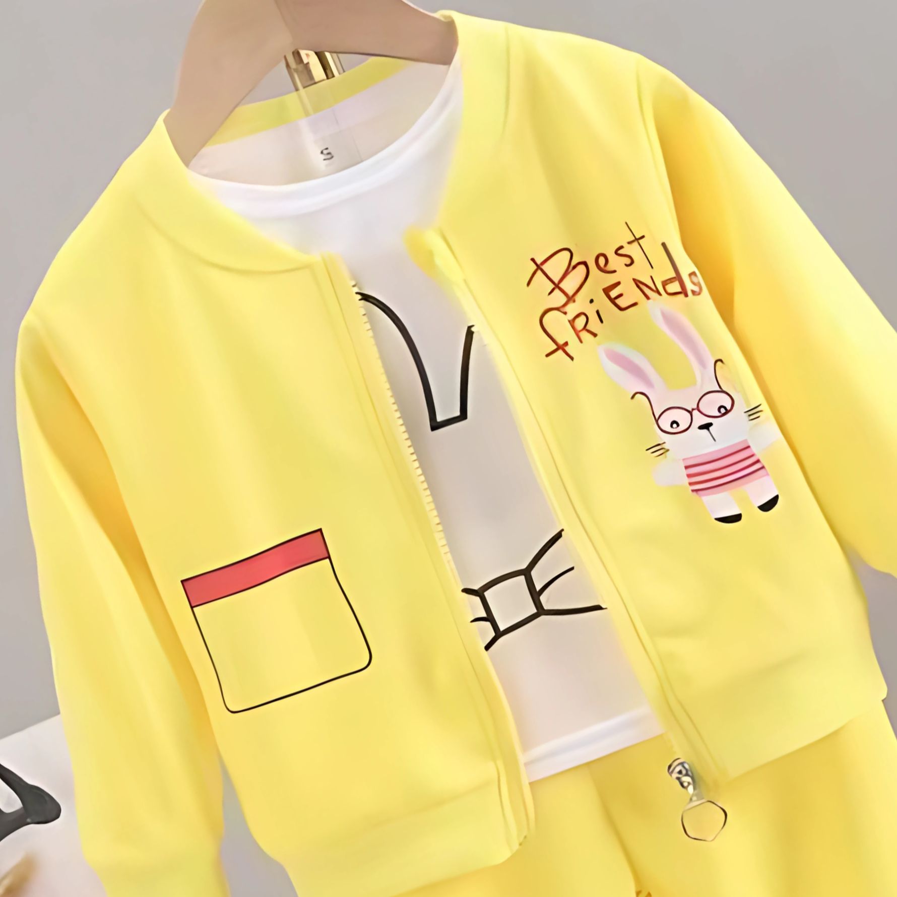Best Friend Three-Piece Yellow Girls Set