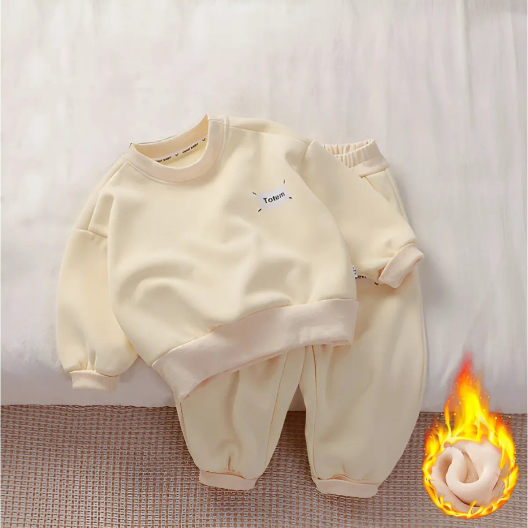 Boys Warm Cozy Sweatsuit Set