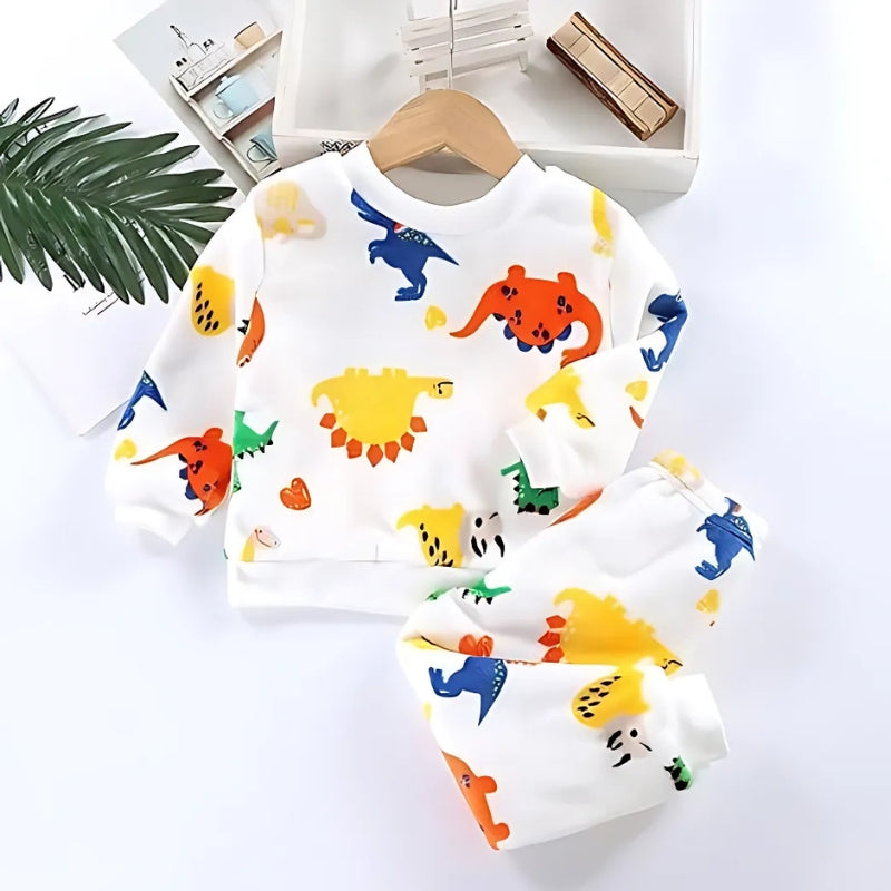 Colourful Dino Girls and Boys Co-ord Set