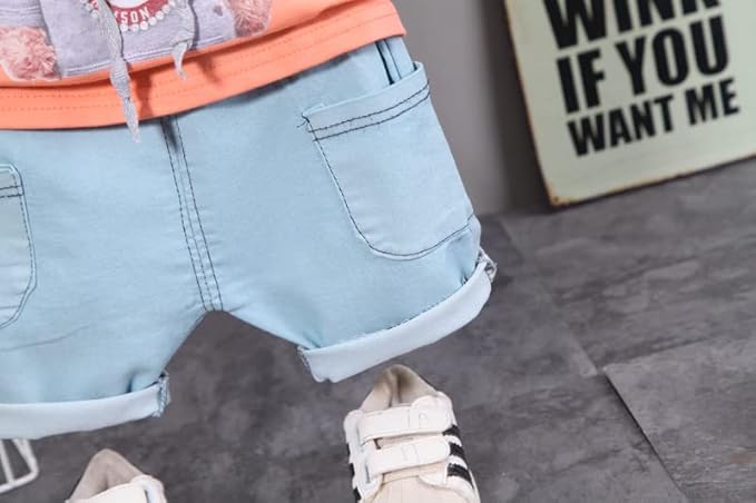 Cool Teddy Boys Tshirt and Bottom Set