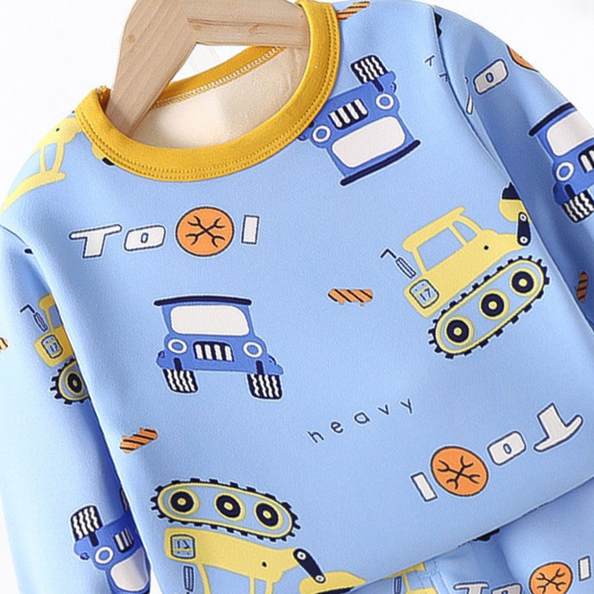 Cozy Vehicles Printed Boys Loungewear Set