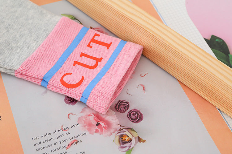 Cute Colour Blocked Girls Hoodie Set