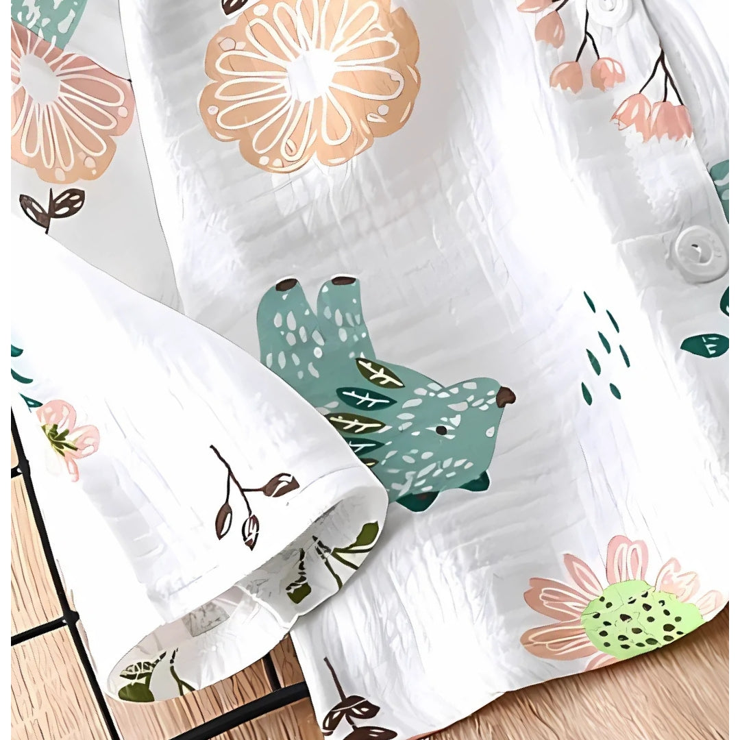 Cute Forest Girls Boys Lounge Wear Set