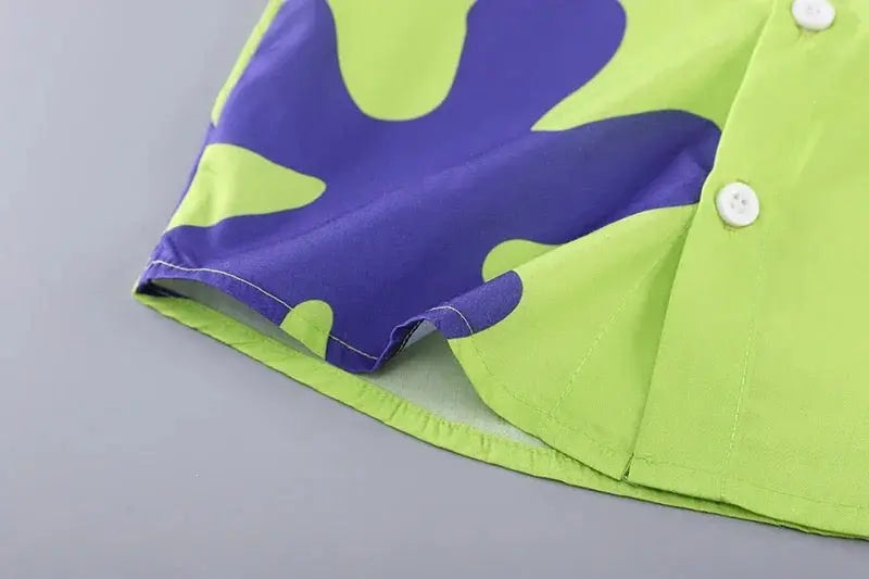 Boys Color-Print Co-ord Set