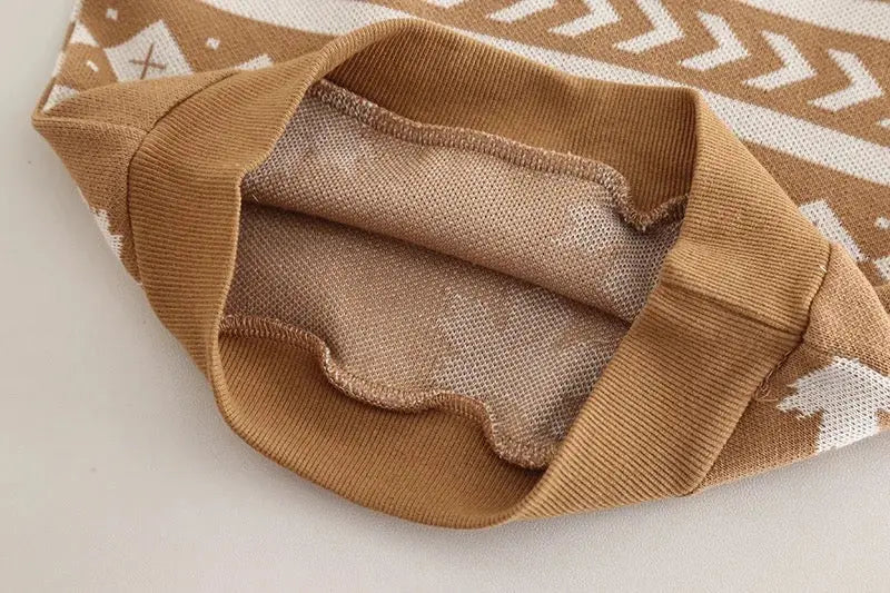 Boys Stylish Sweater & Denim Pants with Shirt & Bunny Tie