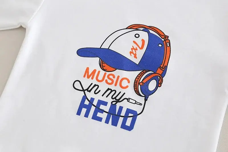 Boys Color-Block Denim Co-ord Set