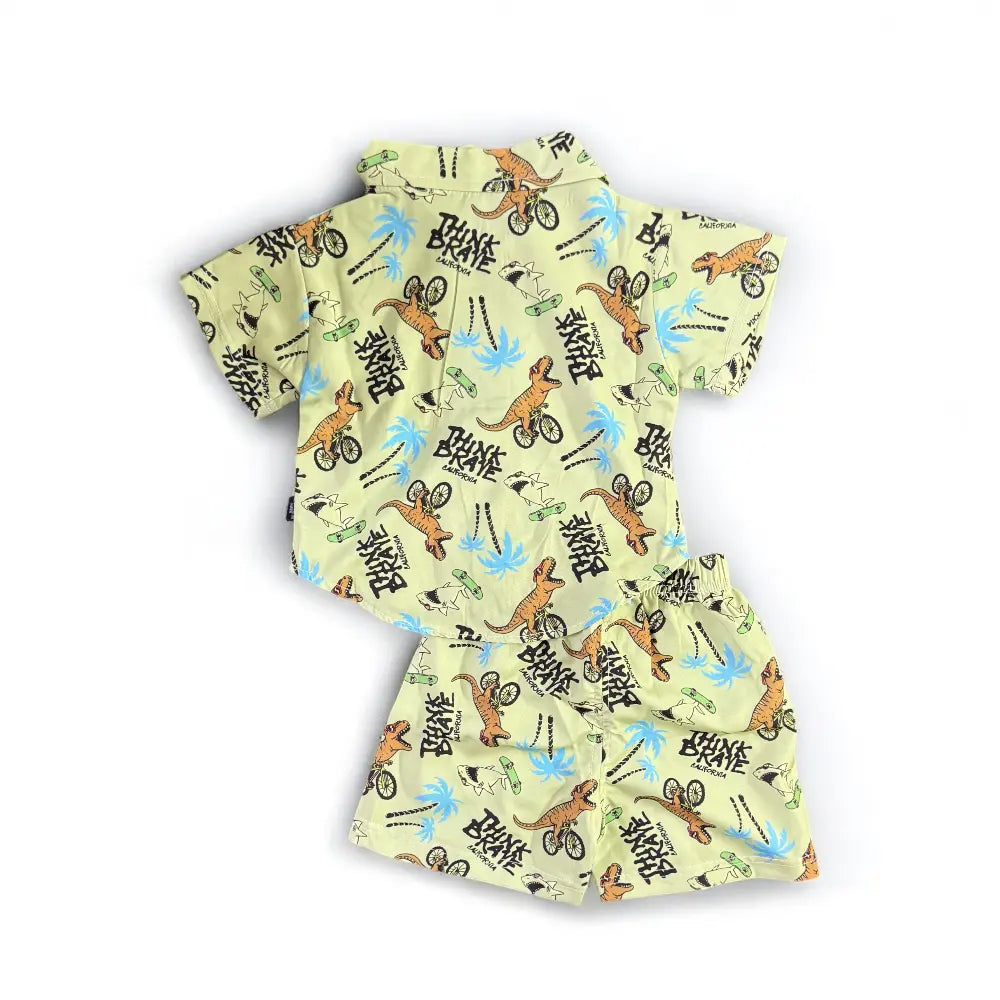 Boys Tropical Print Co-ord Set