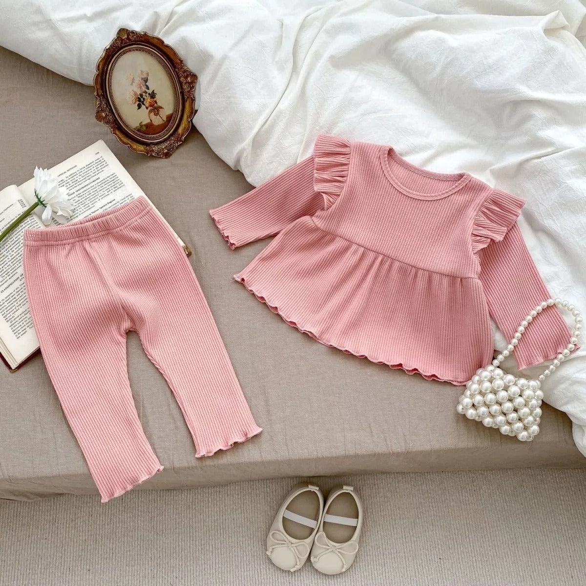 Elegant European Styled Girls Two Piece Set