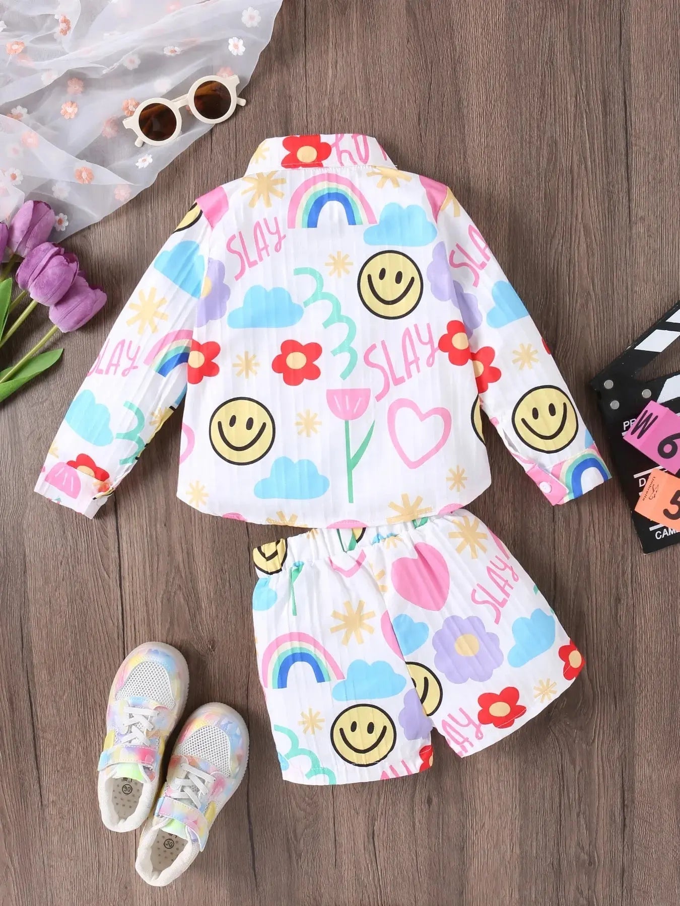Girls Summer Printed Co-ord Set