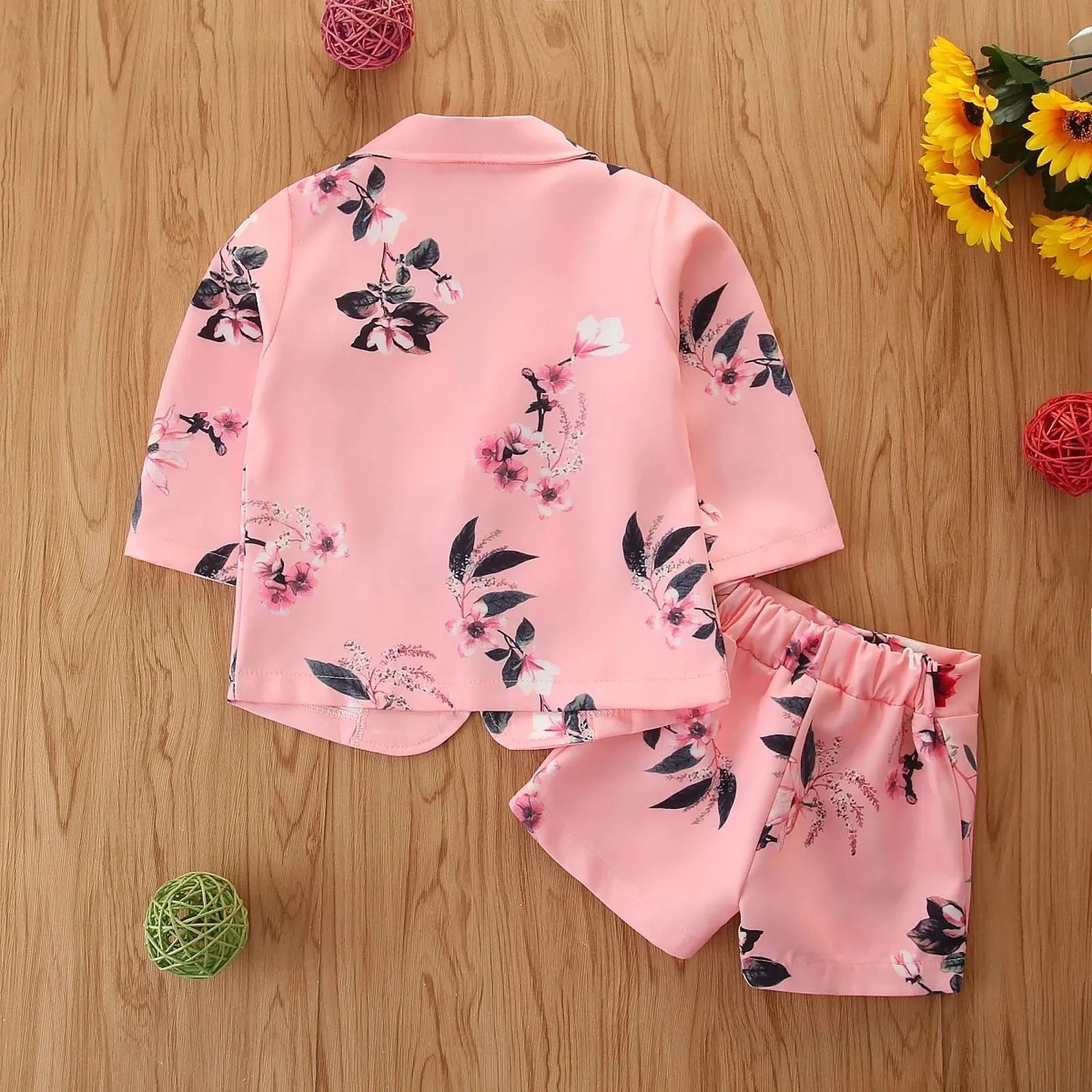 Girls Stylish Summer Pink Co-Ord Set