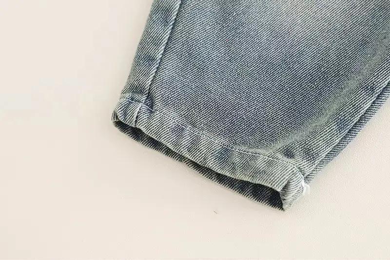 Boys Red Plaid Shirt With T-shirt And Jeans 3 Pc Set