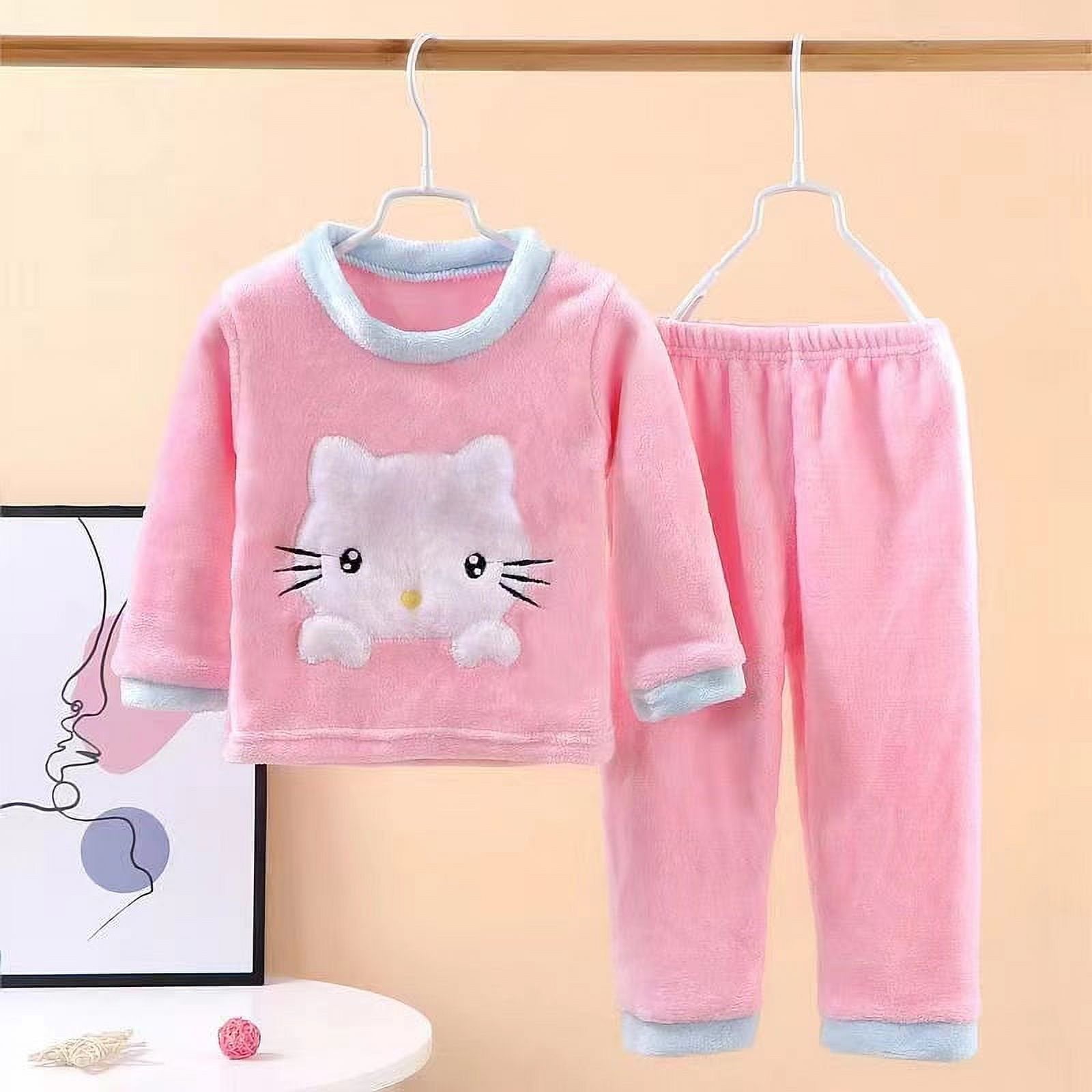 Kitty Cute Girls Comfy Plush Set
