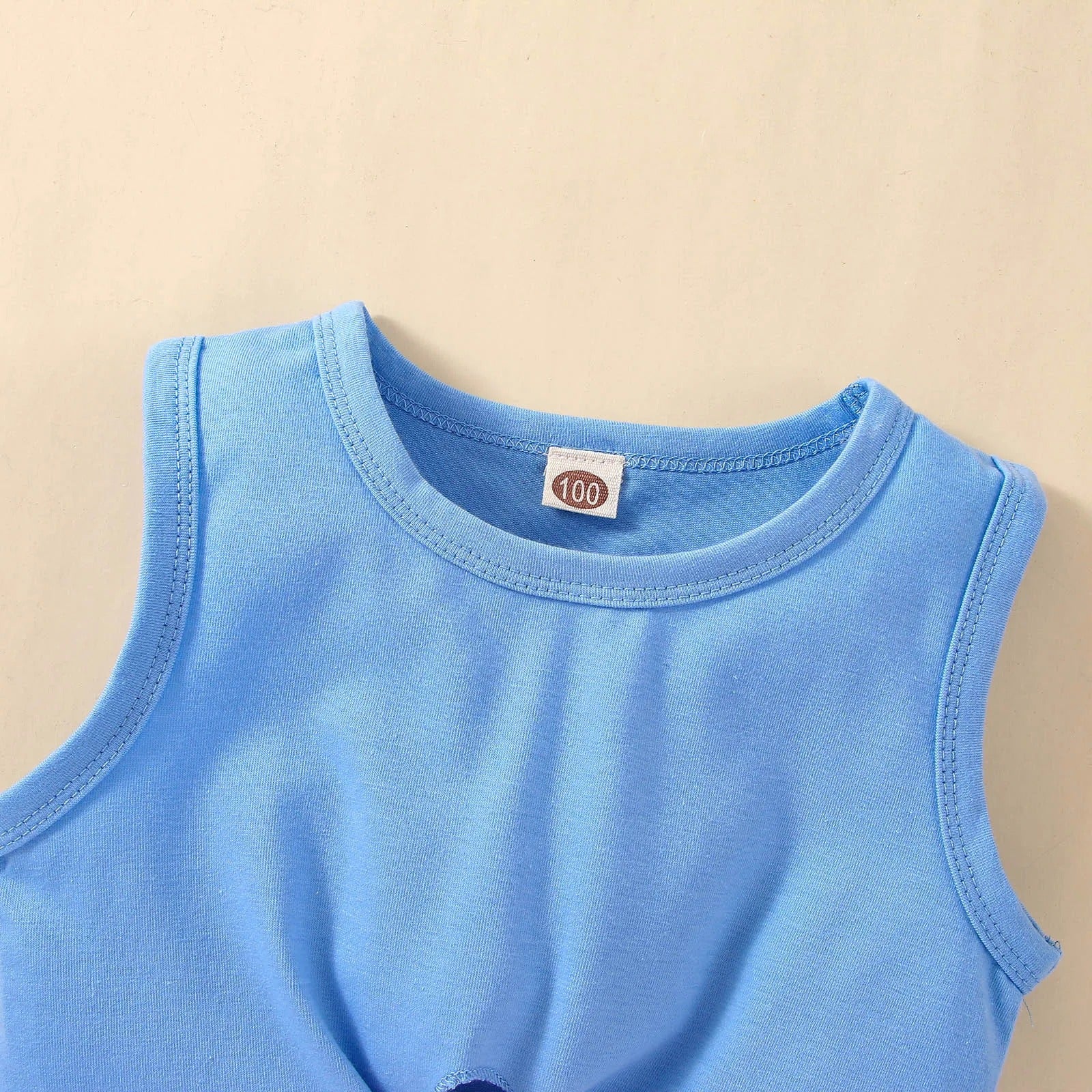 Knotty Stripes Girls Duo Set