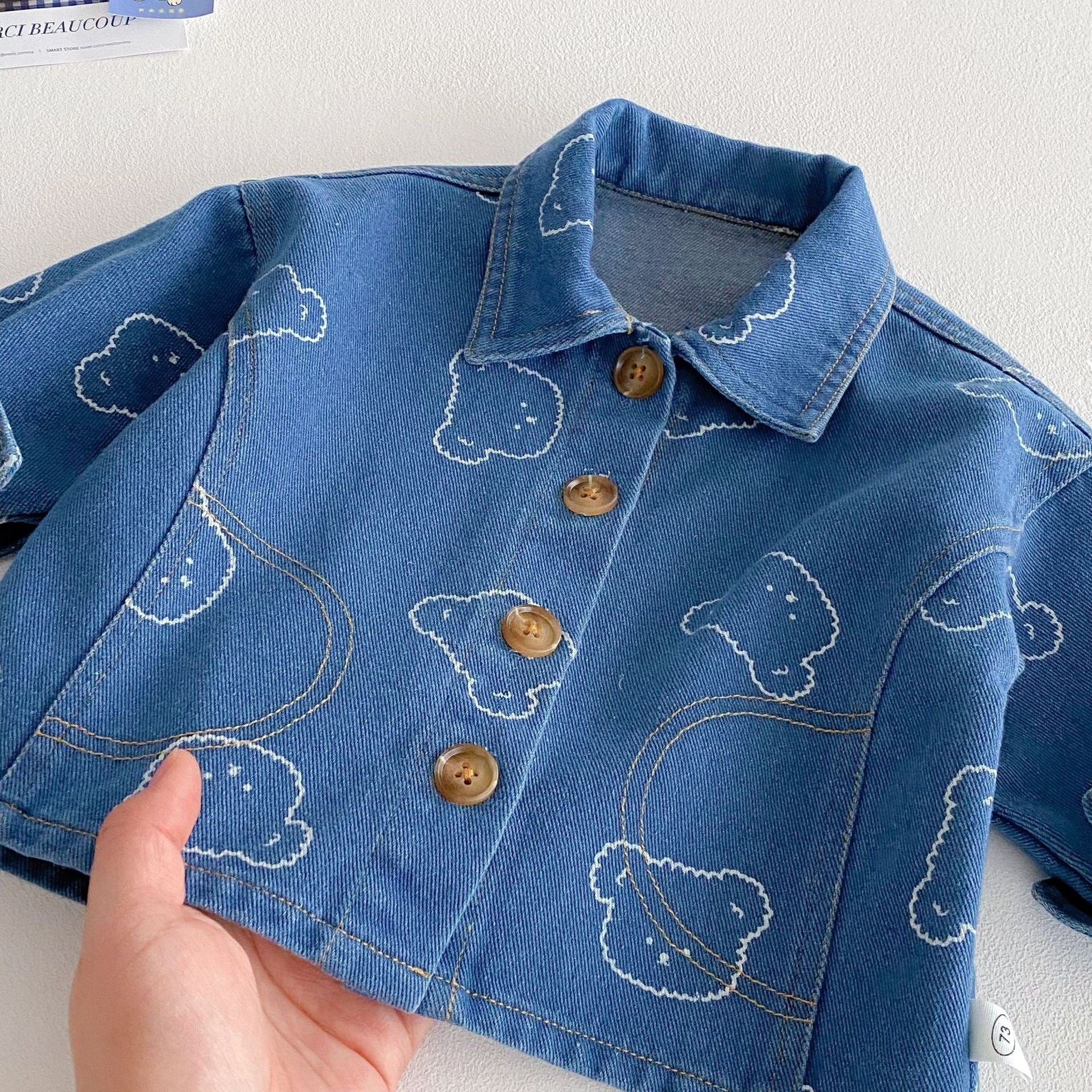 Little Boys Denim Party Set