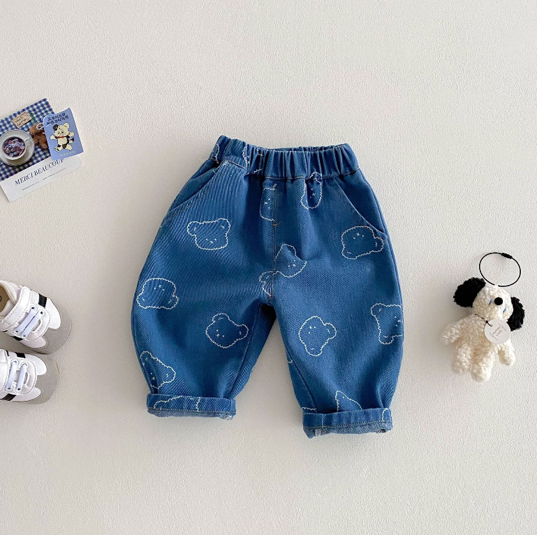 Little Boys Denim Party Set