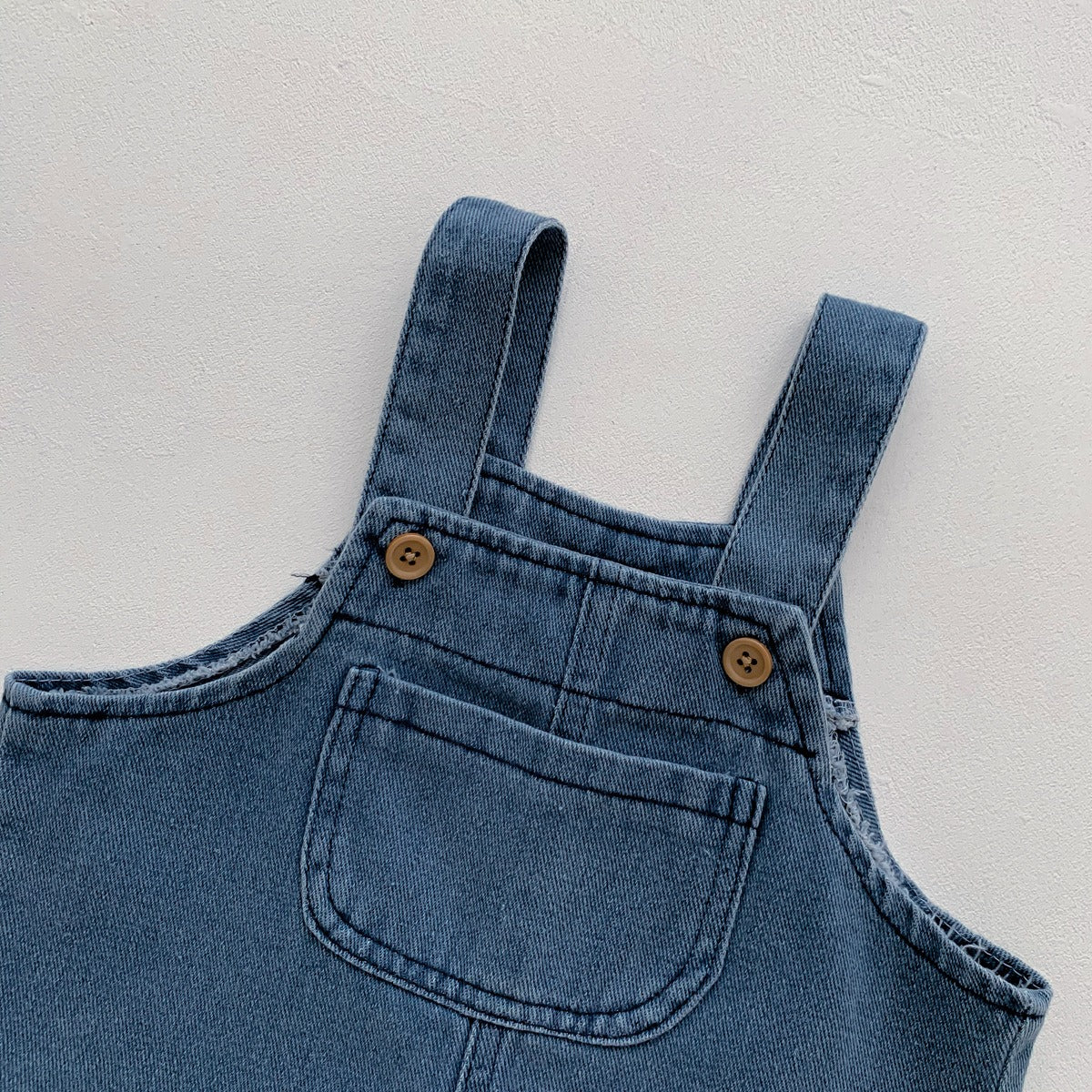 Little Denim Boys and Girls Jumpsuit Set
