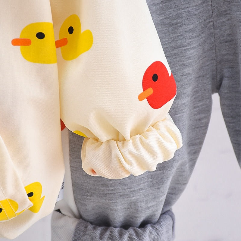 Little Quack Hoodie Sweat Suit Boys Set