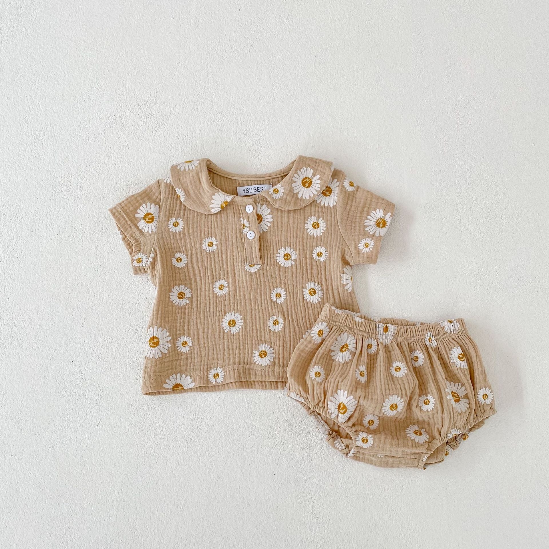 Minimalist Baby Top and Shorts Girls Set