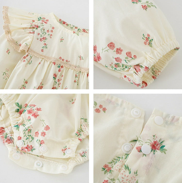 Blossom & Bow Girls Matching Romper and Dress