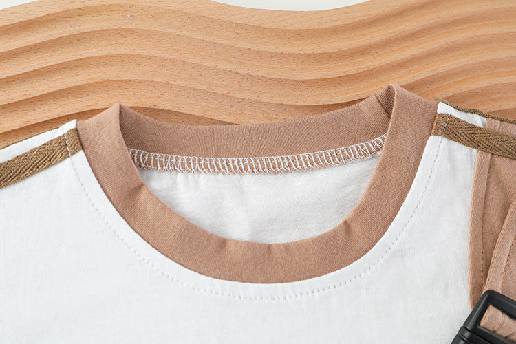 Teddy Attached Boys T-shirt and Bottom Sets