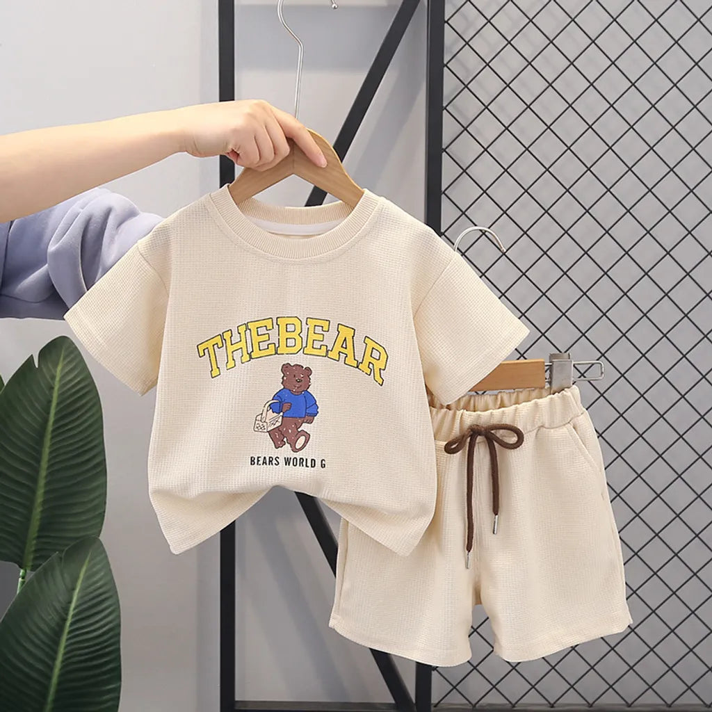 The Bear Tee and Shorts Boys Set