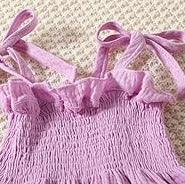 Trendy Knot Girls Pink Top & Pant Set