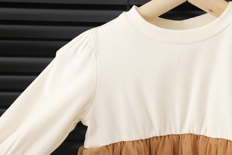 Vintage Girls Two Piece Jacket Frill Dress