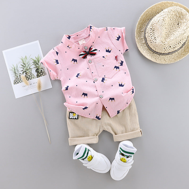 Crown Shirt and Shorts Set