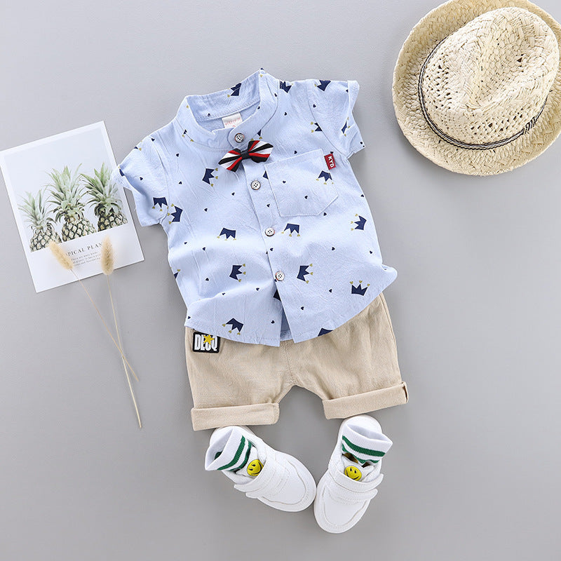 Crown Shirt and Shorts Set