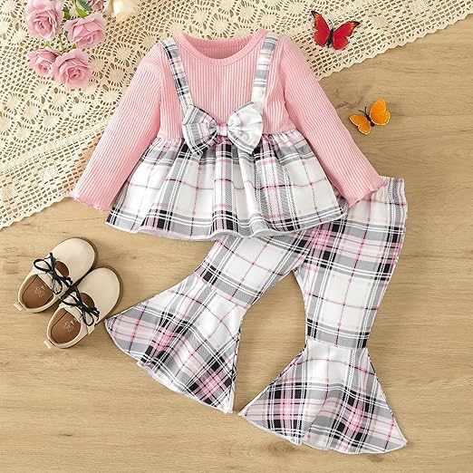 Twirl in Top & Flared Pants Baby Girls Set