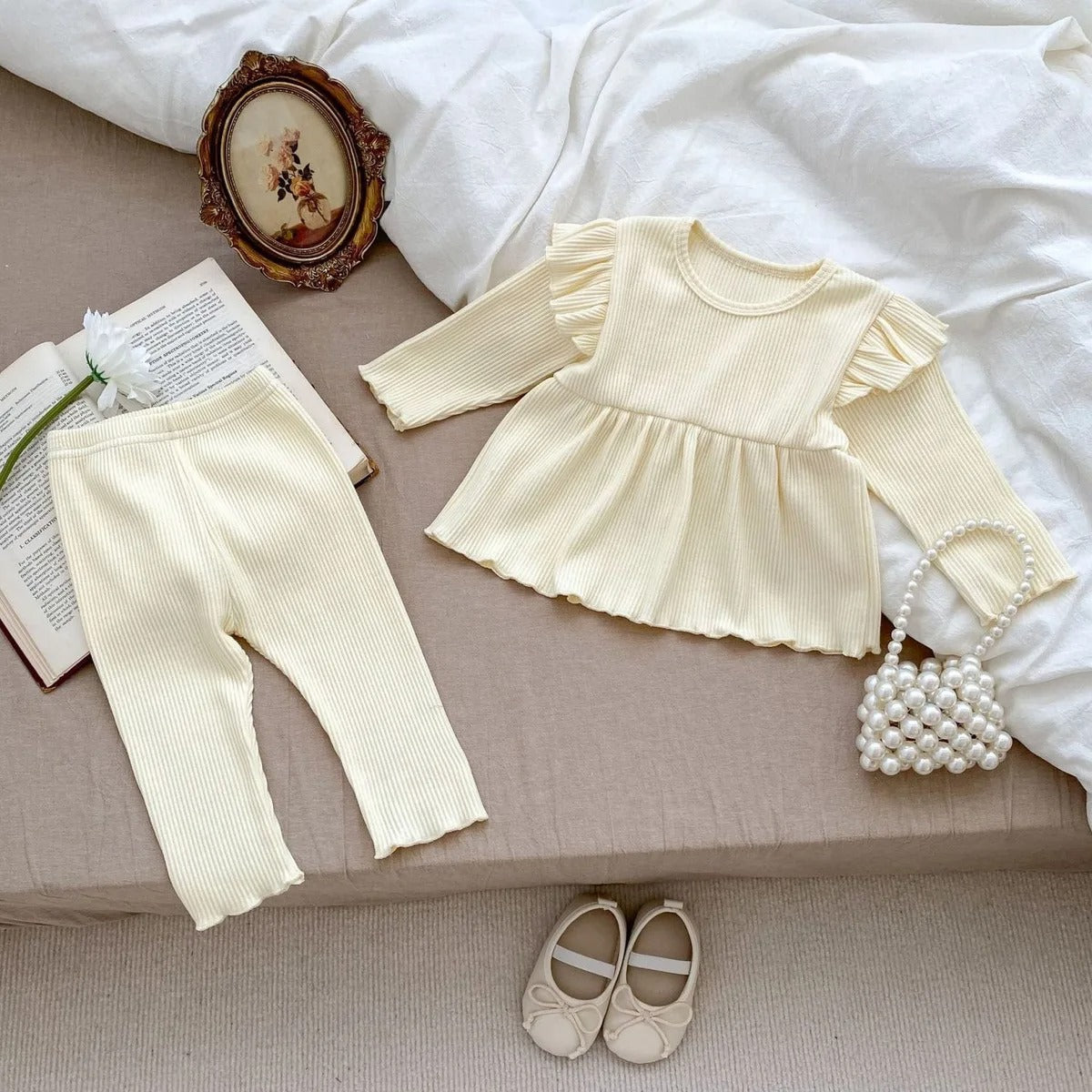 Elegant European Styled Girls Two Piece Set